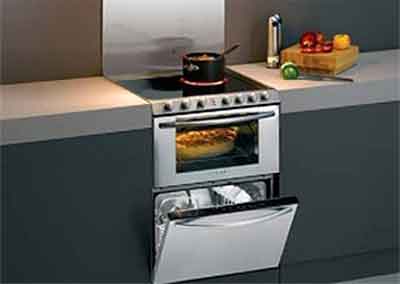 CUISINIERE COMBINE FOUR LAVE VAISSELLE ROSIERES CANDY