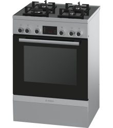 CUISINIÈRE BOSCH MIXTE 4FEUX GAZ FOUR ELECTRIQUE PYROLYSE MULTIFONCTION PAS CHER